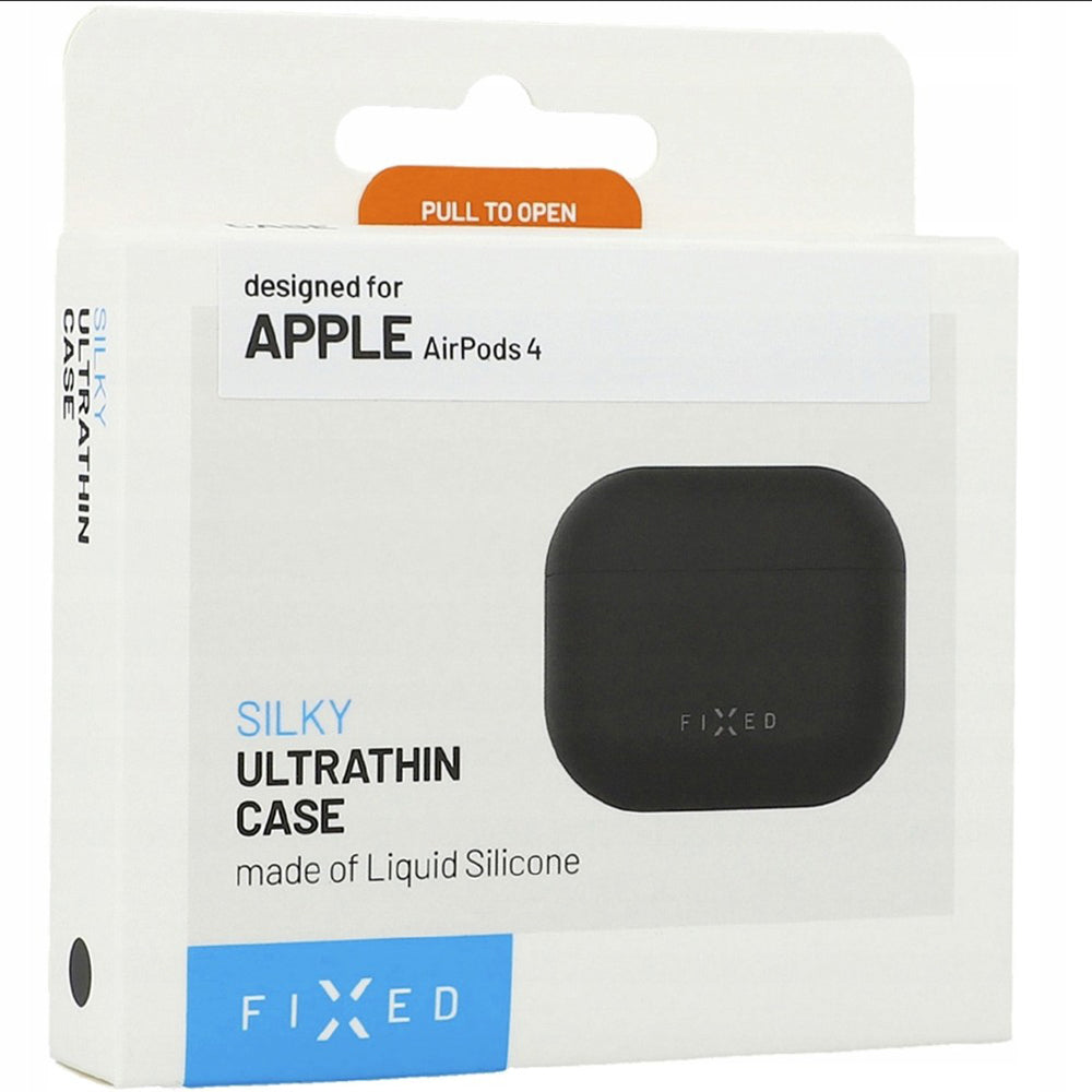 Capa Fixed Silky para Apple AirPods 4, Preta