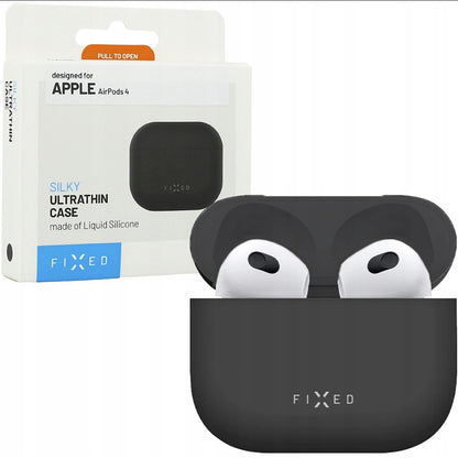 Capa Fixed Silky para Apple AirPods 4, Preta