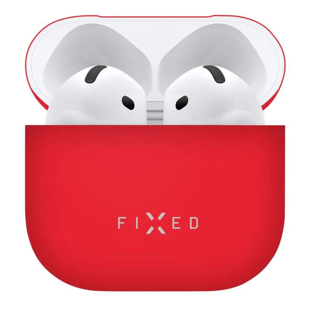 Capa Fixed Silky para Apple AirPods 4, Vermelha