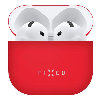 Capa Fixed Silky para Apple AirPods 4, Vermelha