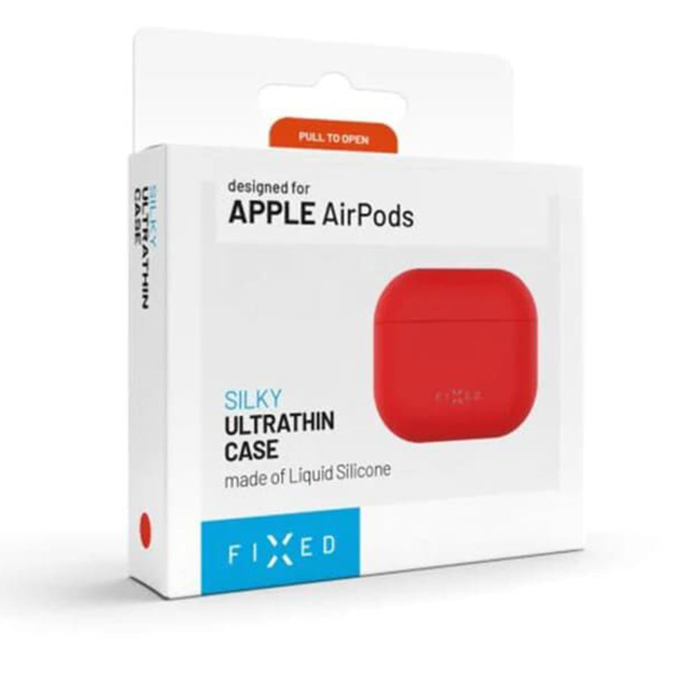 Capa Fixed Silky para Apple AirPods 4, Vermelha