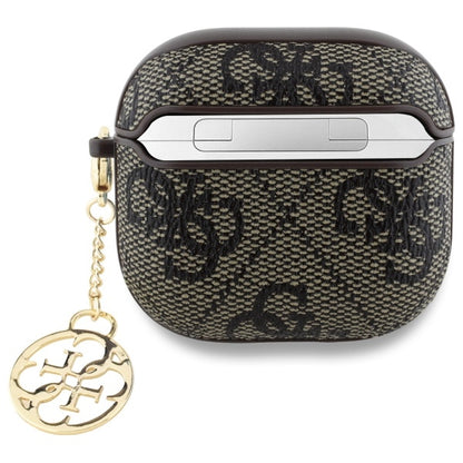 Capa Guess 4G Charm para Apple AirPods 4, Castanho