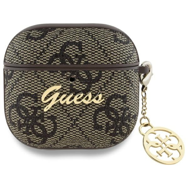 Capa Guess 4G Charm para Apple AirPods 4, Castanho