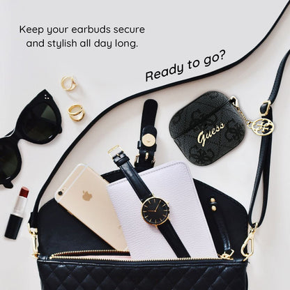 Capa Guess 4G Charm para Apple AirPods 4, Castanho