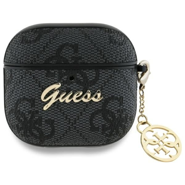 Capa Guess 4G Charm para Apple AirPods 4, Preta