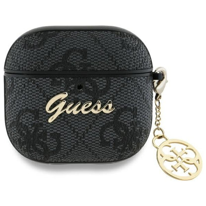 Capa Guess 4G Charm para Apple AirPods 4, Preta