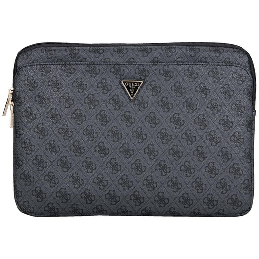 Capa Guess 4G Triangle Logo para Laptop 14 polegadas, Preta