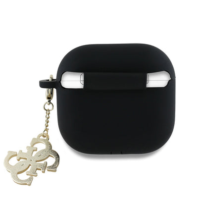 Capa Guess W/4G Charm para Apple AirPods 4, Preta