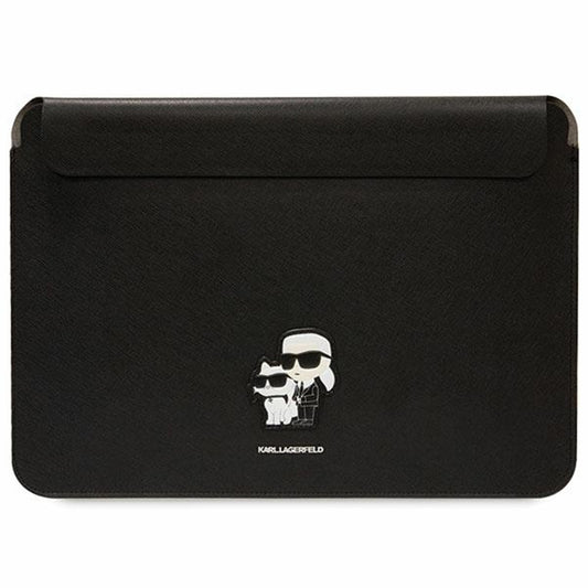 Capa Karl Lagerfeld Saffiano para Laptop 14 polegadas, Preta