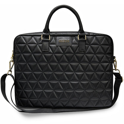 Mala Guess Quilted para Laptop 15 polegadas, Preta