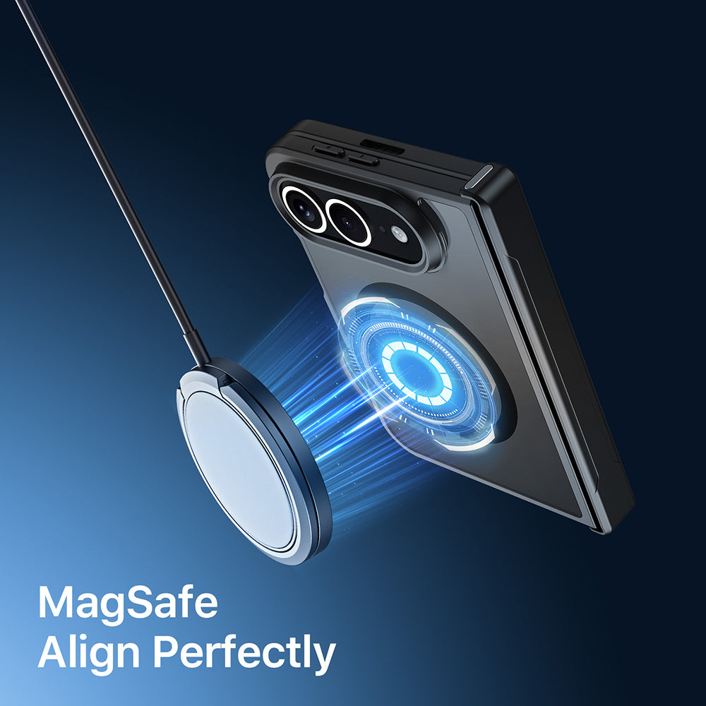 Capa MagSafe com Proteção da Dobradiça para Apple iPhone Duo, DUX DUCIS, Aimo, Preta