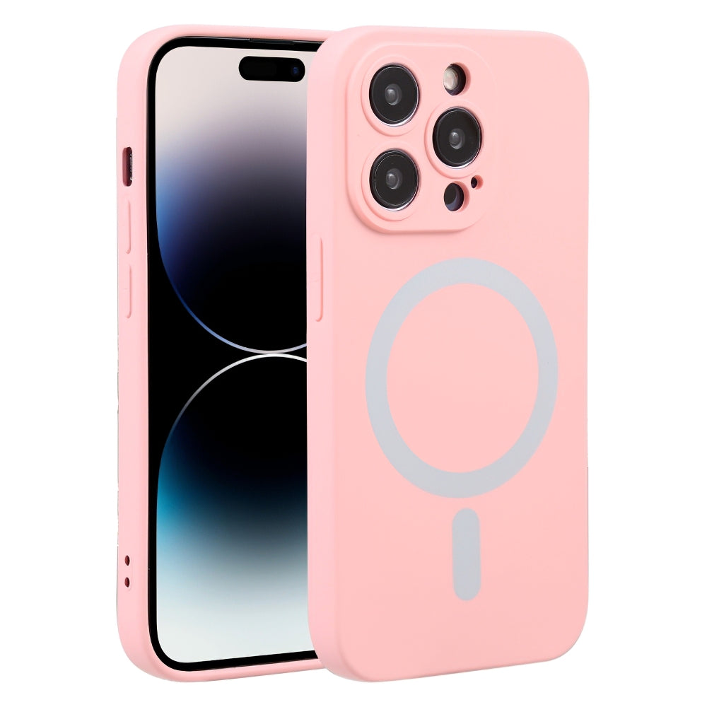 Capa MagSafe para Apple iPhone 15 Pro, OEM, Silicone Líquido, Rosa