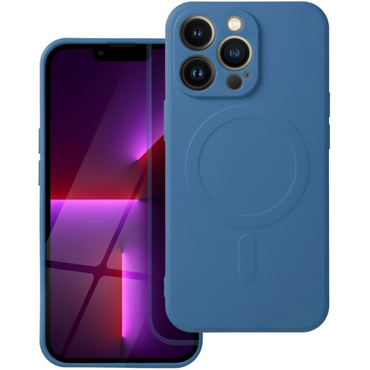 Capa MagSafe para Apple iPhone 16 Pro Max, OEM, Silicone Mag, Azul