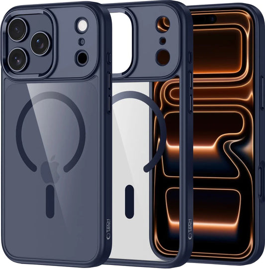 Capa MagSafe para Apple iPhone 17 Pro, Tech-Protect, Magmat, Azul-marinho