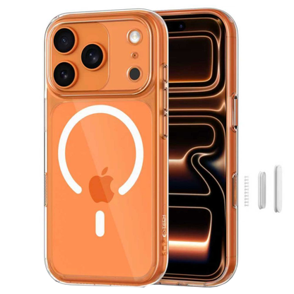 Capa MagSafe para Apple iPhone 17 Pro Max, Tech-Protect, MagPeak, Transparente