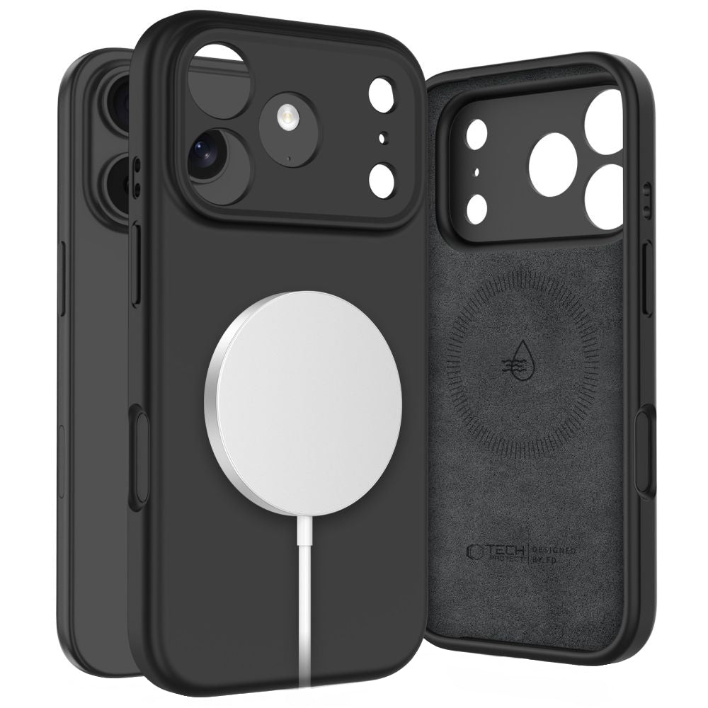 MagSafe Case for Apple iPhone 17 Pro, Tech-Protect, Silicone, Black