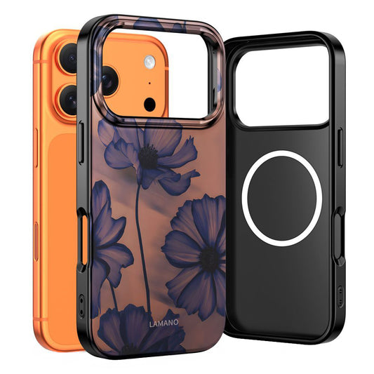 Capa MagSafe para Apple iPhone 17 Pro Max, Tech-Protect, Lamano Velvet Night, Preta