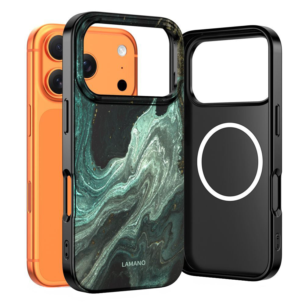 Capa MagSafe para Apple iPhone 17 Pro Max, Tech-Protect, Lamano Aura, Verde