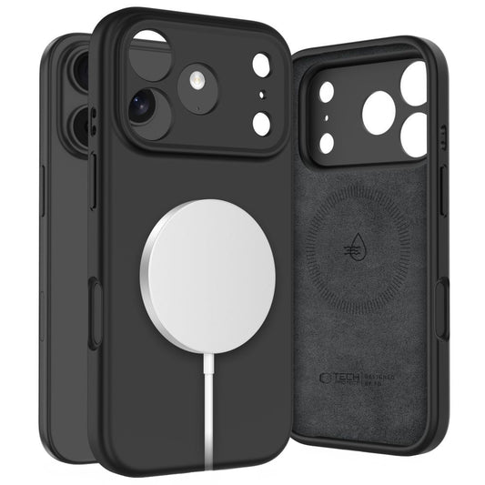 Capa MagSafe para Apple iPhone 17 Pro Max, Tech-Protect, Silicone, Preta