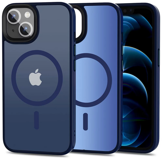 Capa MagSafe para Apple iPhone 13, Tech-Protect, Magmat, Azul-marinho