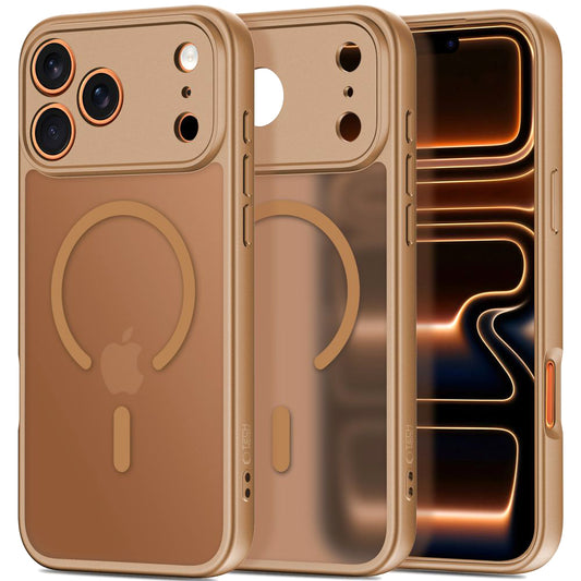Capa MagSafe para Apple iPhone 17 Pro Max, Tech-Protect, BasicMag, Castanho Mate