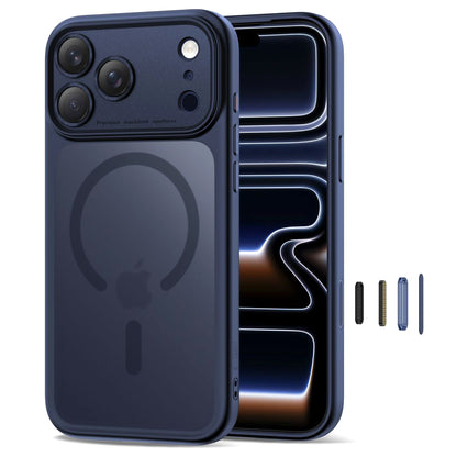 Capa MagSafe para Apple iPhone 17 Pro Max, Tech-Protect, MagPeak, Azul Mate