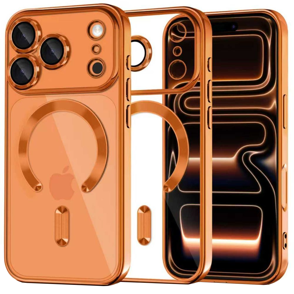 Capa MagSafe para Apple iPhone 17 Pro, Tech-Protect, Magflex, Laranja