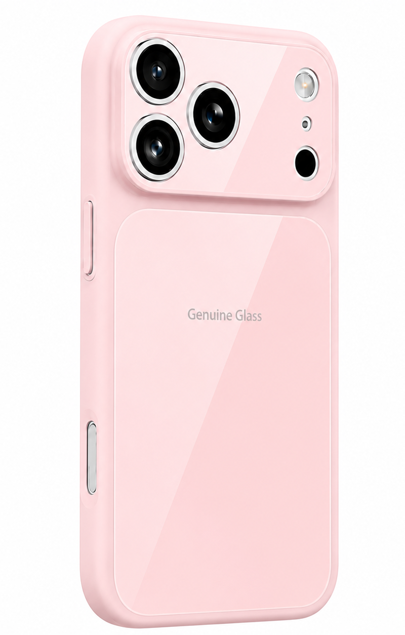 Capa MagSafe para Apple iPhone 16, OEM, Vidro Autêntico, Rosa