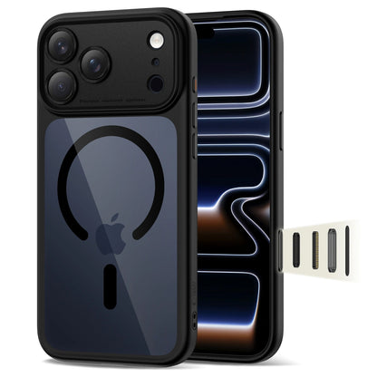 Capa MagSafe para Apple iPhone 17 Pro Max, Tech-Protect, MagPeak, Preto Transparente