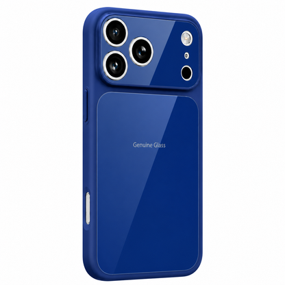 Capa MagSafe para Apple iPhone 17 Pro Max, OEM, Vidro Autêntico, Azul