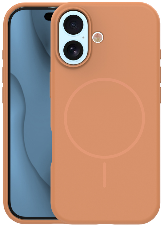 Capa MagSafe para Apple iPhone 17, OEM, Silicone Thin, Laranja