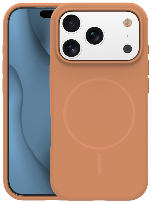 Capa MagSafe para Apple iPhone 17 Pro, OEM, Silicone Thin, Laranja
