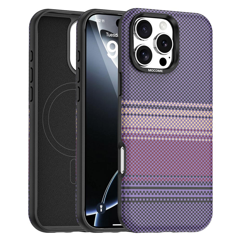 Capa MagSafe para Apple iPhone 16 Pro Max, OEM, Gradient Rainbow, Roxo