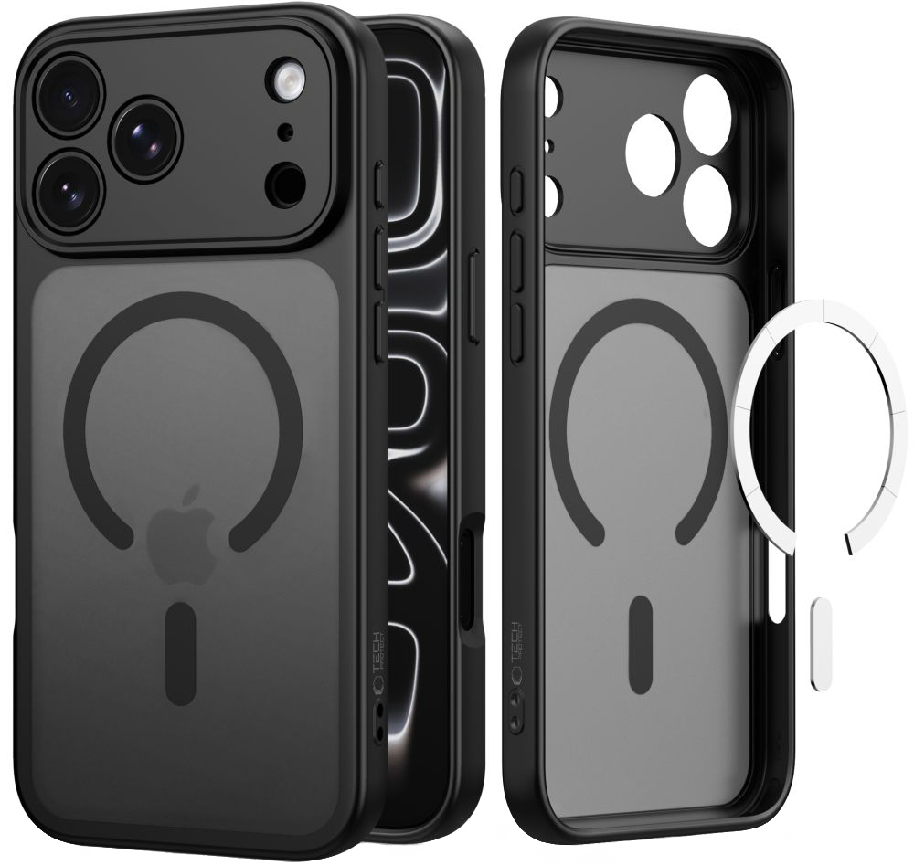Capa MagSafe para Apple iPhone 18 Pro Max / 17 Pro Max, Tech-Protect, BasicMag, Preto Fosco
