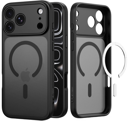 Capa MagSafe para Apple iPhone 18 Pro Max / 17 Pro Max, Tech-Protect, BasicMag, Preto Fosco