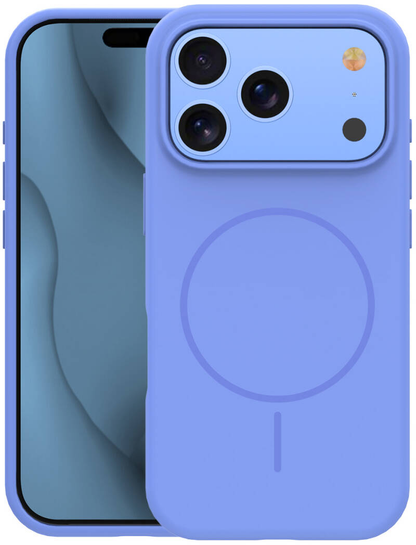 Capa MagSafe para Apple iPhone 18 Pro Max / 17 Pro Max, OEM, Silicone Fino, Azul