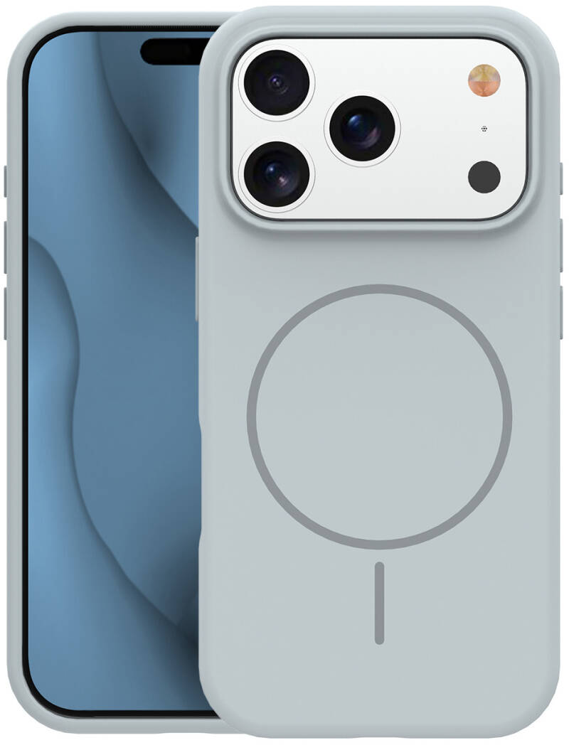 Capa MagSafe para Apple iPhone 18 Pro Max / 17 Pro Max, OEM, Silicone Fino, Cinzento