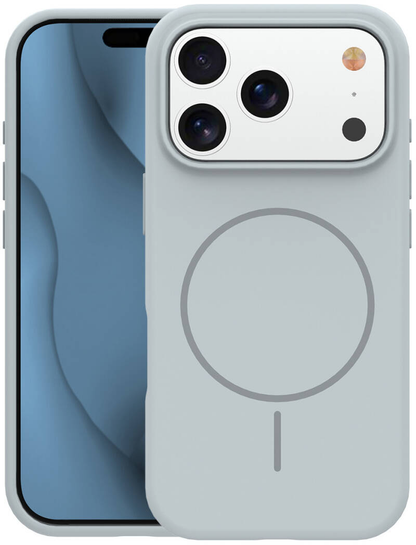 Capa MagSafe para Apple iPhone 18 Pro Max / 17 Pro Max, OEM, Silicone Fino, Cinzento