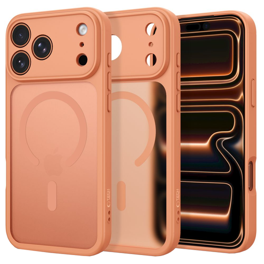 Capa MagSafe para Apple iPhone 18 Pro / 17 Pro, Tech-Protect, BasicMag, Laranja Fosca