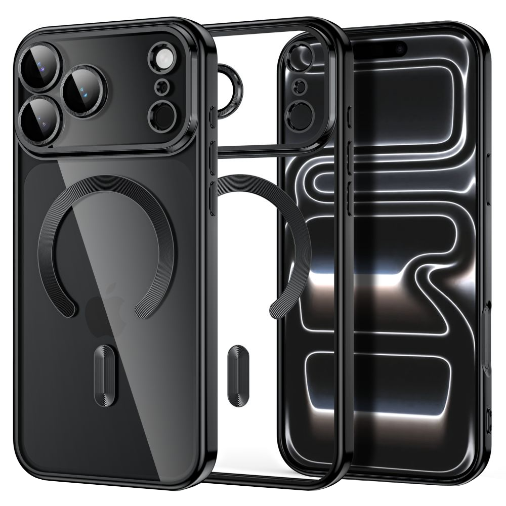 Capa MagSafe para Apple iPhone 18 Pro Max / 17 Pro Max, Tech-Protect, Magflex, Preto Satinado