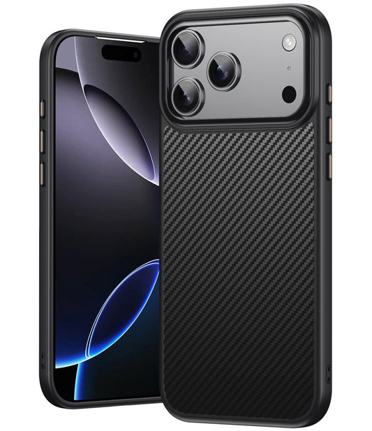 Capa MagSafe para Apple iPhone 18 Pro / 17 Pro, OEM, Carbono, Preta