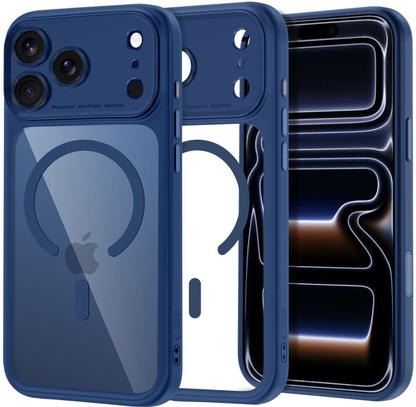 Capa MagSafe para Apple iPhone 18 Pro Max / 17 Pro Max, Tech-Protect, MagPeak CC, Azul Marinho