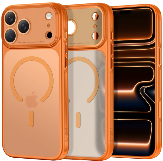 Capa MagSafe para Apple iPhone 18 Pro Max / 17 Pro Max, Tech-Protect, MagPrime CC, Laranja Fosca
