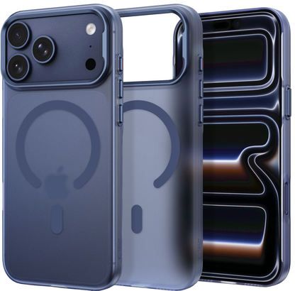 Capa MagSafe para Apple iPhone 18 Pro Max / 17 Pro Max, Tech-Protect, MagZero, Azul Marinho Fosco