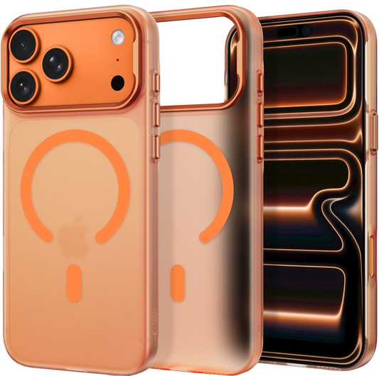 Capa MagSafe para Apple iPhone 18 Pro Max / 17 Pro Max, Tech-Protect, MagZero, Laranja Fosca