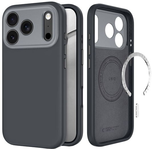Capa MagSafe para Apple iPhone 18 Pro Max / 17 Pro Max, Tech-Protect, Uniq CC, Cinzenta