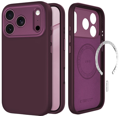 Capa MagSafe para Apple iPhone 18 Pro Max / 17 Pro Max, Tech-Protect, Uniq CC, Vinho