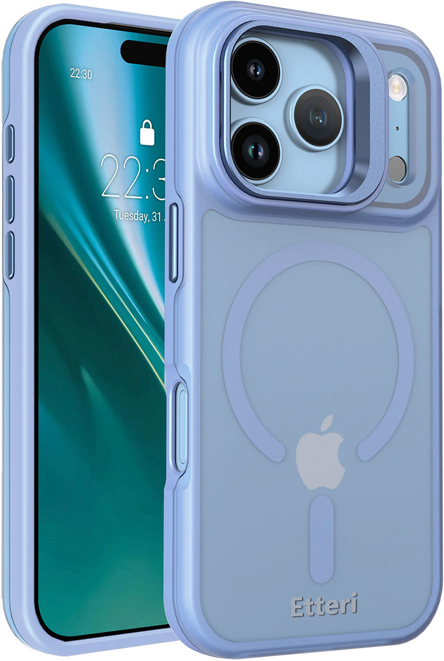 Capa MagSafe para Apple iPhone 18 Pro / 17 Pro, Etteri, Morning Fog, Azul