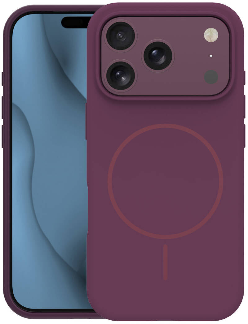 MagSafe Case for Apple iPhone 18 Pro Max / 17 Pro Max, OEM, Silicone Thin, Burgundy