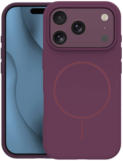 MagSafe Case for Apple iPhone 18 Pro Max / 17 Pro Max, OEM, Silicone Thin, Burgundy